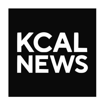 kcal news logo in white print on black background