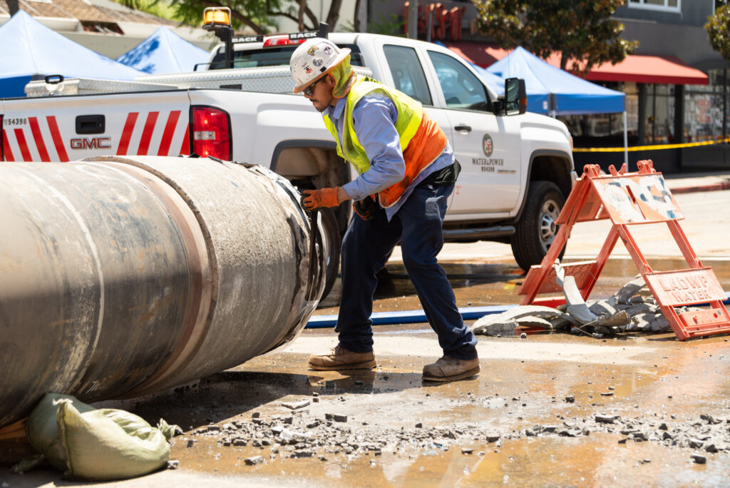 LADWP Begin Repairs to Replace Broken Section of Water Line in West Hollywood Water Main Incident – 5:30 PM, July 17, 2026