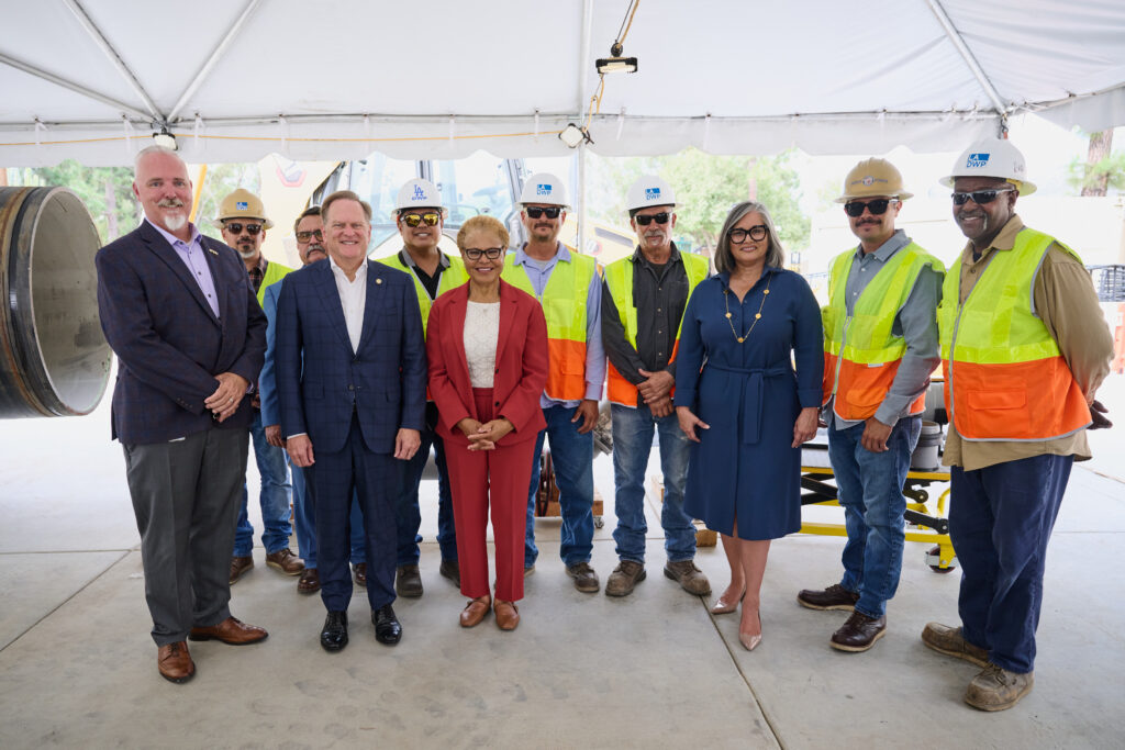 Mayor Bass and Councilmember Monica Rodriguez Join LADWP Leadership to Celebrate Major Seismic Water Infrastructure Milestone in the San Fernando Valley